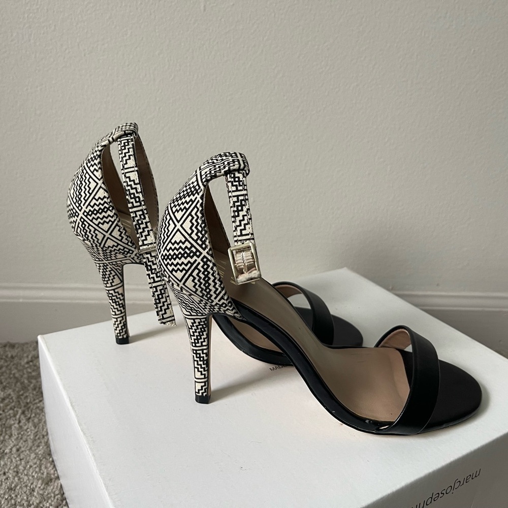 Mix No.6 Lina Women’s Black Faux Leather Ankle Strap High Heel Size 8.5 - Picture 6 of 9